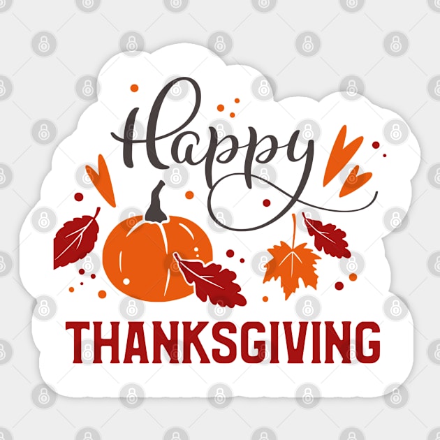 happy thanksgiving Sticker by little.tunny